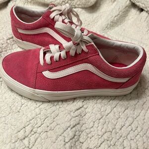 Vans Women's Fuchsia Suede Sneakers